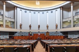 Interior of Parliament of Finland.